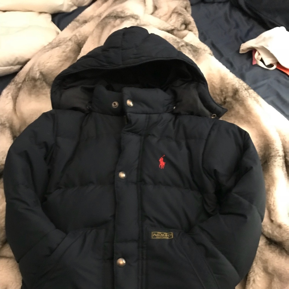 Toddler boys Down Polo Coat sz 3T